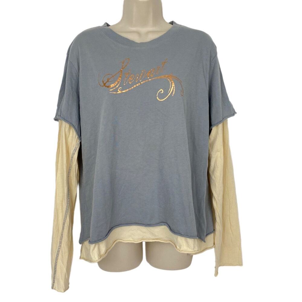 Vintage NASCAR Tony Stewart #20 T-Shirt Womens XL Chase Authentics Long Sleeve